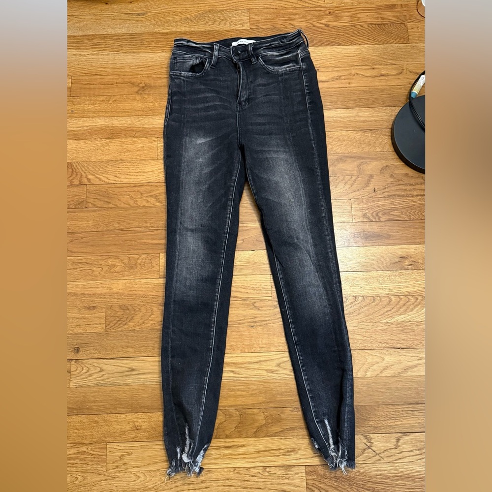 Flying Monkey Black Distressed Skinny Jeans